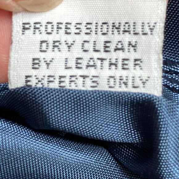 Vintage Abercrombie & Fitch Suede Aviator Military Jacket Blue 70s USA Made-L - Picture 12 of 14